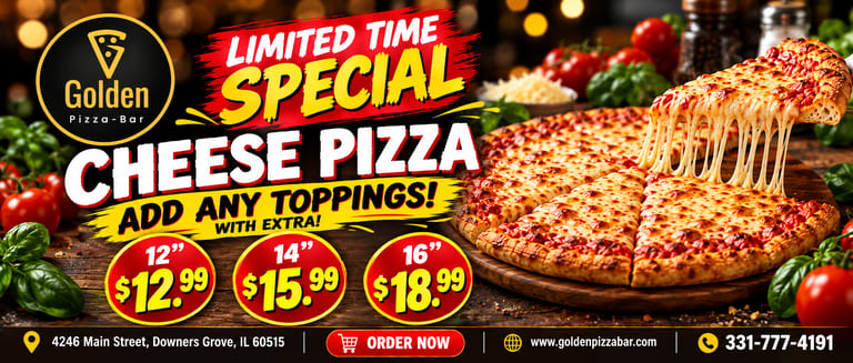Limited-Time Cheese Pizza Special